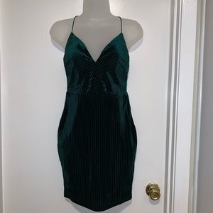 Green Velvet Dress